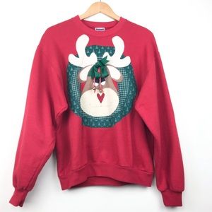 Christmas Reindeer Jingle Bell Sweater/Pullover